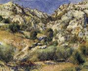Pierre Renoir Rocky Crags at L'Estaque Spain oil painting artist